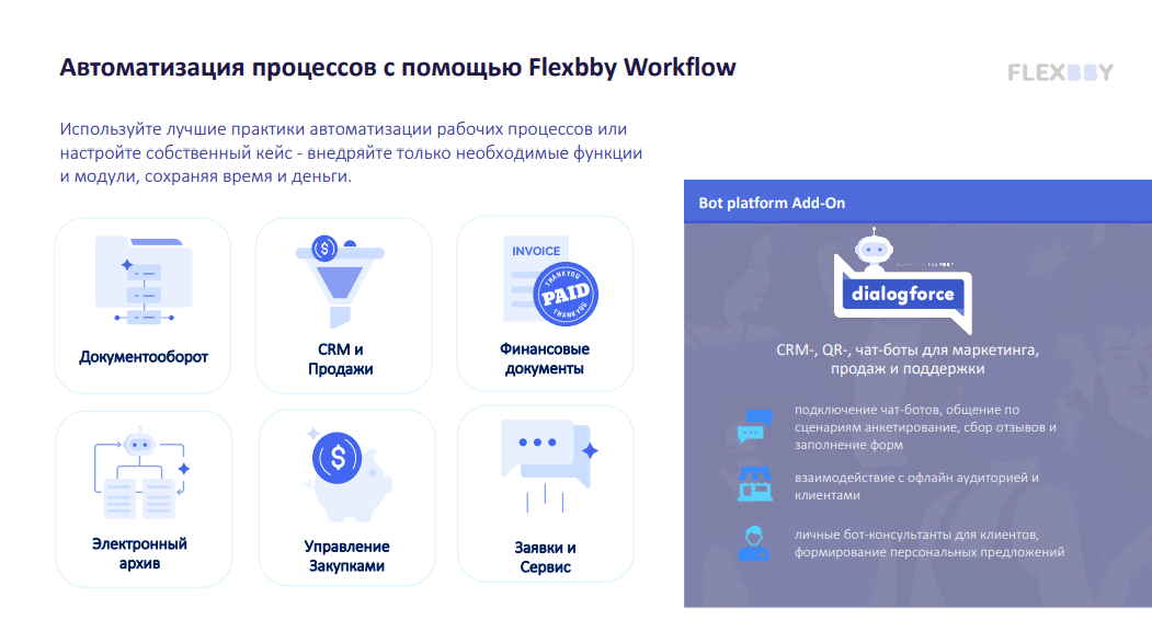 Flexbby Workflow: обзор ВРМ системы от компании Флексби Cолюшнс