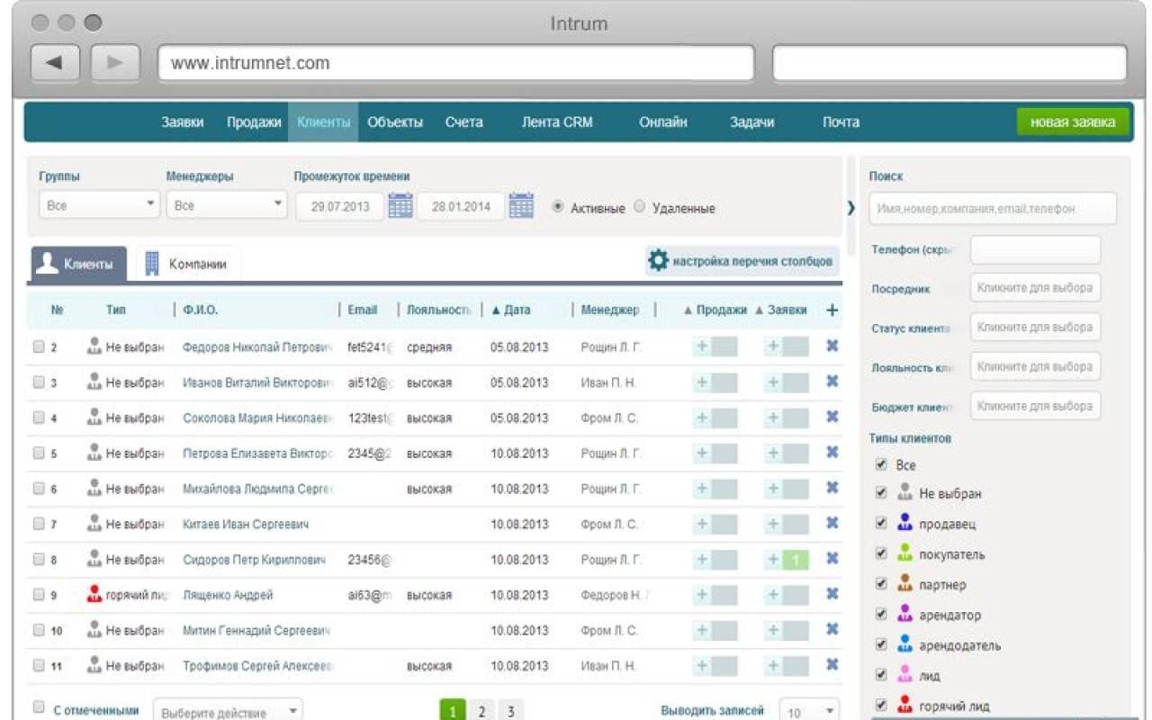 INTRUM: обзор CRM системы от компании INTRUM