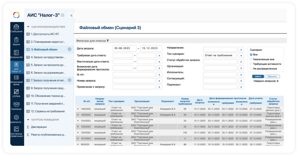 ELMA365 Налоговый мониторинг: обзор системы налогового мониторинга от компании ELMA