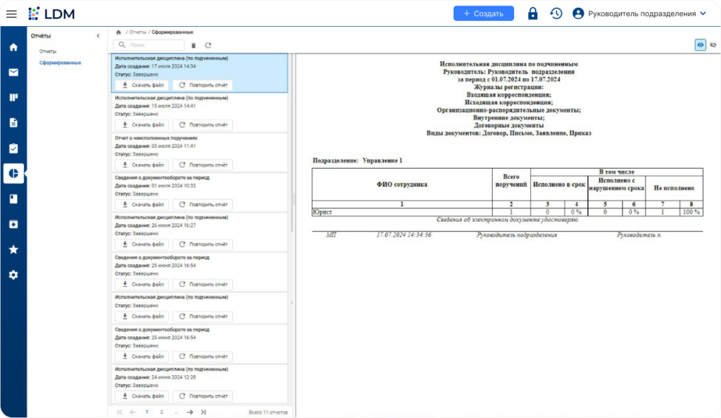 LDM.Документооборот: обзор системы электронного документооборота от компании LDM